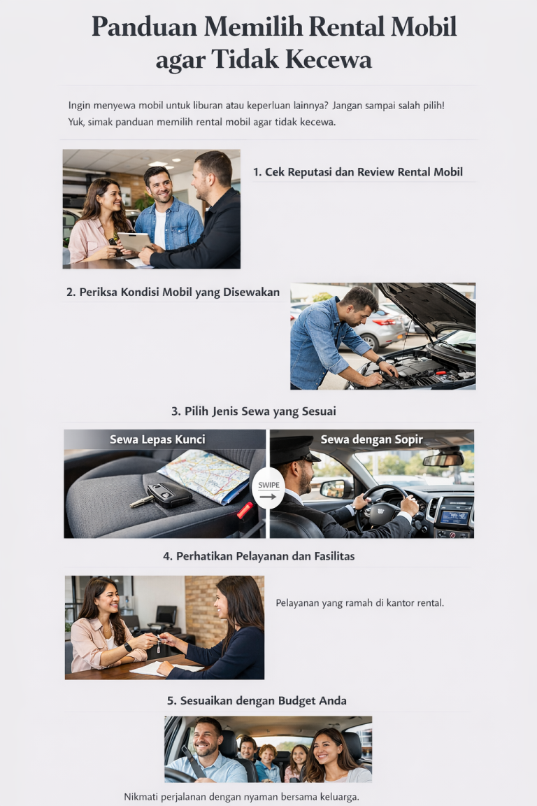 Panduan Memilih Rental Mobil Agar Tidak Kecewa